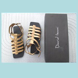 Flat sandals Size 6 Beige Color  David Isaac SENSATION NWT 🆕